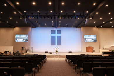Espaço religioso com ecrã LED 3